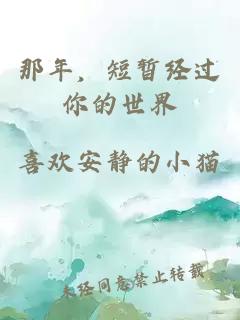 那年，短暫經(jīng)過你的世界